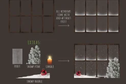 Christmas window overlays