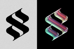 Chrome Logo Effect