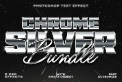 Chrome Silver Text Effects