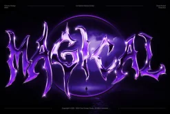 Chrome Text and Logo Styles Vol.8