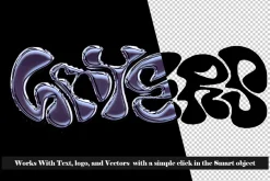 Chrome Text Effect PSD Photoshop V.7