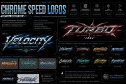 Chrome Tribal Logo Text Effects Y2K