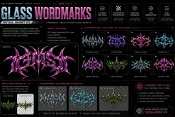 Chrome Tribal Logo Text Effects Y2K