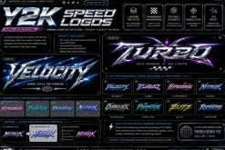 Chrome Tribal Logo Text Effects Y2K