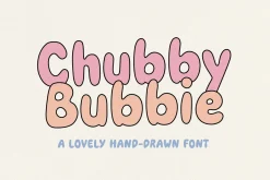 Chubby Bubbie - Bubble Display Font