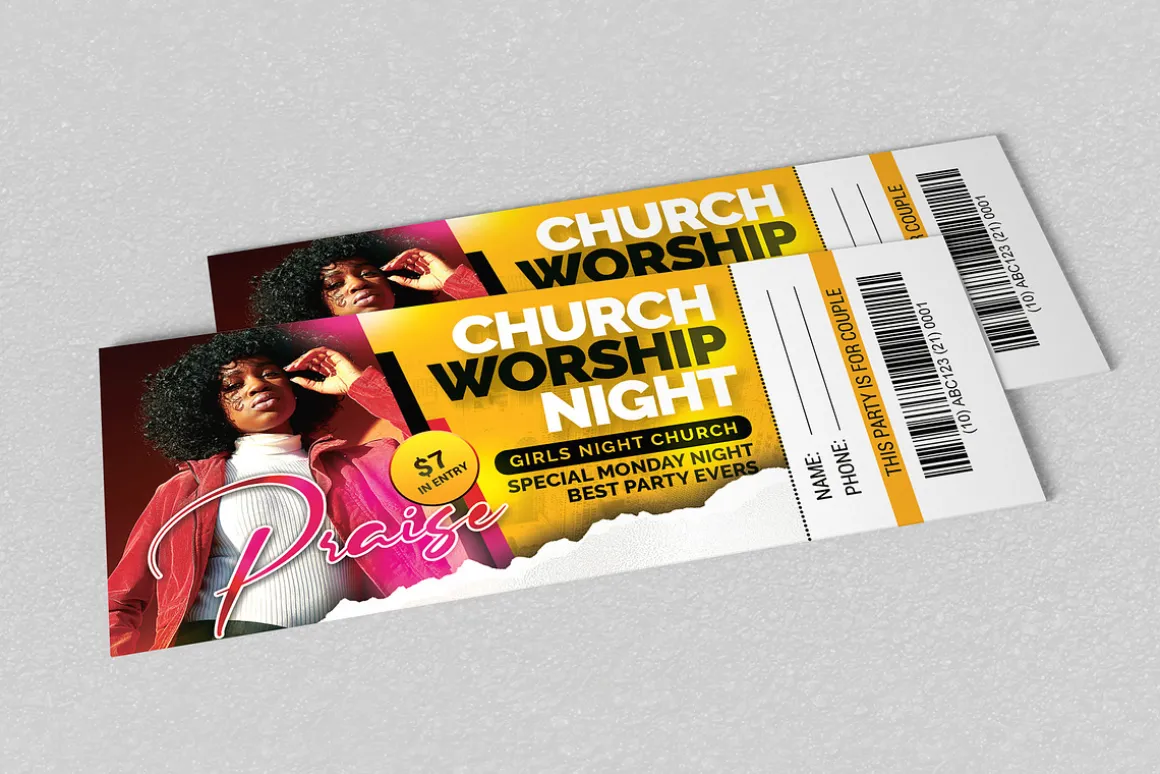 Church Praise Tickets Pass