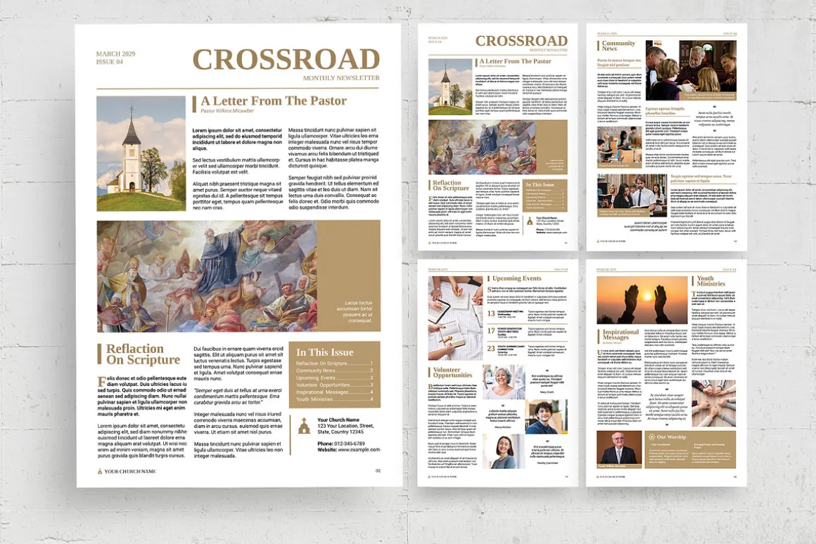 Church Newsletter Template