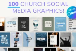 100 Church Social Media Graphics