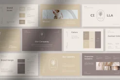 Cilla Minimalist Brand Guideline PPT