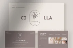 Cilla Minimalist Brand Guideline PPT