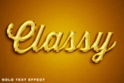 Cinematic Gold Text Effects PSD