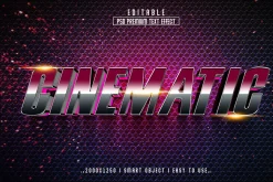 Cinematic 3D Text Effect Style