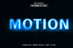 Cinematic Motion Glow Text Effects