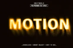 Cinematic Motion Glow Text Effects