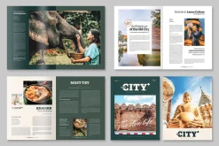 City Travel Tourism Magazine Templat