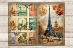 City Stamps Junk Journal Pages