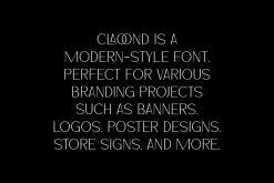 Claoond - Modern Elegant Font