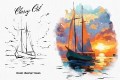Classy Oil Illustrator Brushes