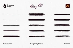 Classy Oil Illustrator Brushes