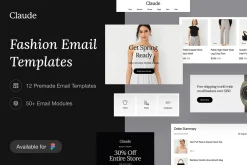 Claude - Fashion Email Templates