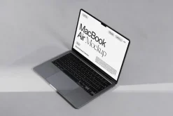 Clean MacBook Air Mockup PSD