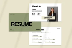 Clean Resume Presentation Template