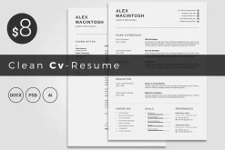 Clean Cv-Resume