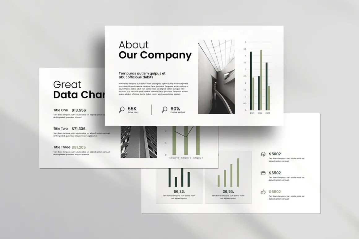 Clean Minimal Presentation Template