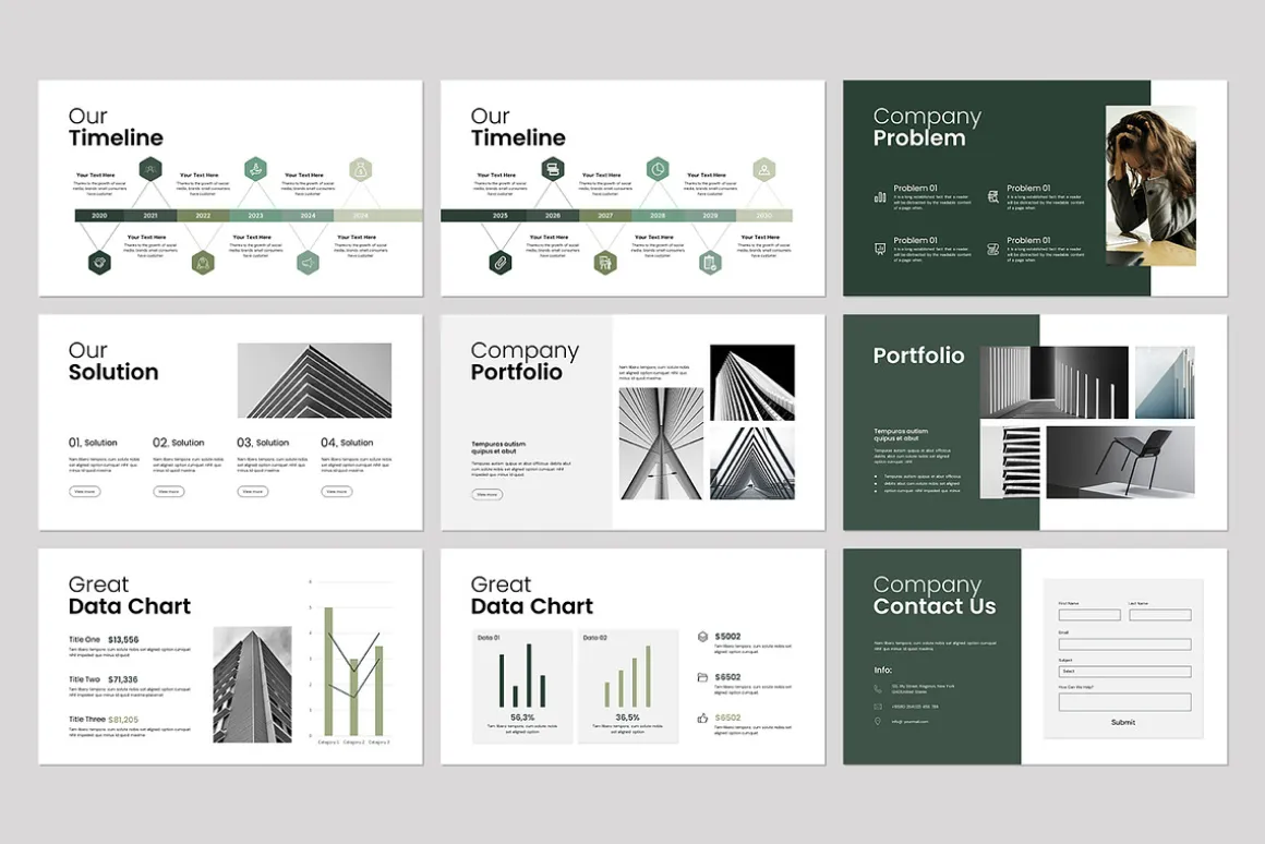 Clean Minimal Presentation Template
