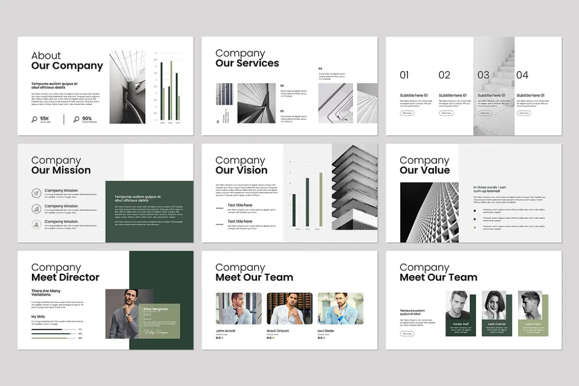 Clean Minimal Presentation Template