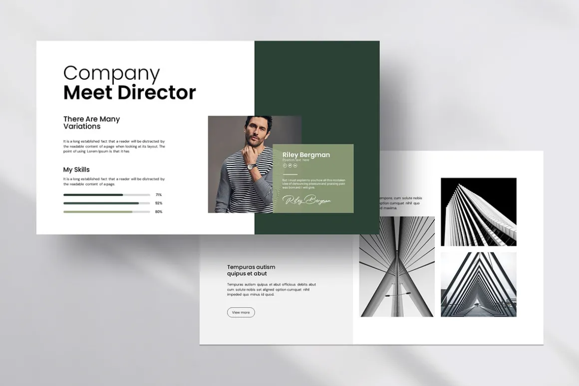 Clean Minimal Presentation Template