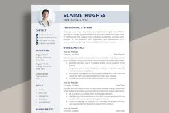 Clean Resume Template | CV for word