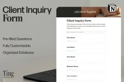 Client Inquiry Form in Notion