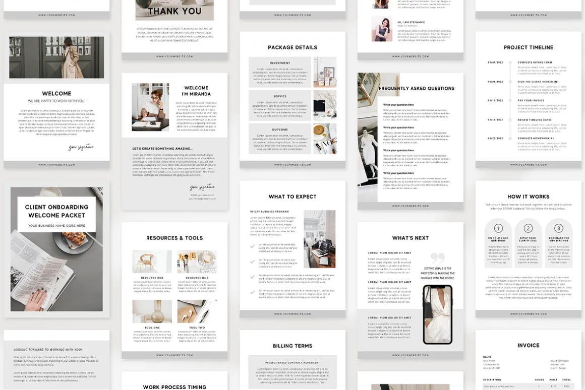 Client Welcome Book Template