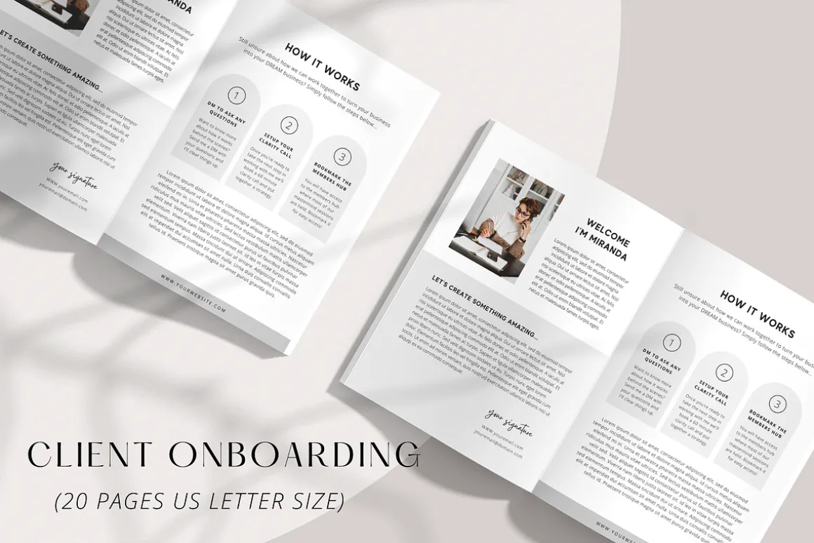 Client Welcome Book Template