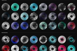 Closeup Colored Vinyl Cover Mockup