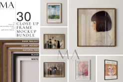 Close Up 30 Frame Mockup Bundle