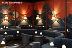 Club Lounge Interior Mockup
