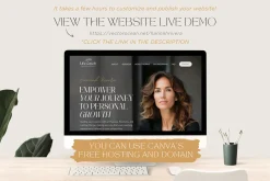 Coaching Website Template Canva Site