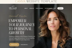 Coaching Website Template Canva Site