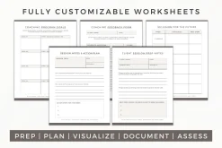 Coaching Worksheet Templates - Canva
