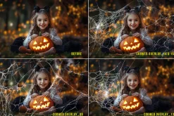 Cobweb PNG Overlay Halloween Clipart