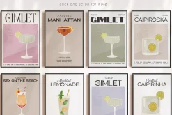 COCKTAIL O'CLOCK II Art Posters