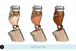 Coffee & cookies clipart bundle png