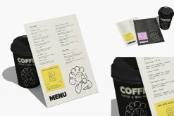 Coffee Menu & Cup Mockup Branding