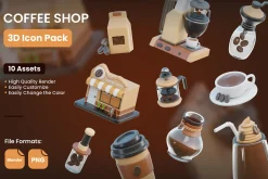 Coffee Shop 3D Icons