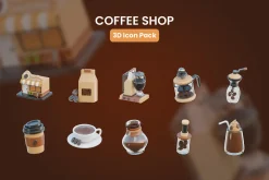Coffee Shop 3D Icons
