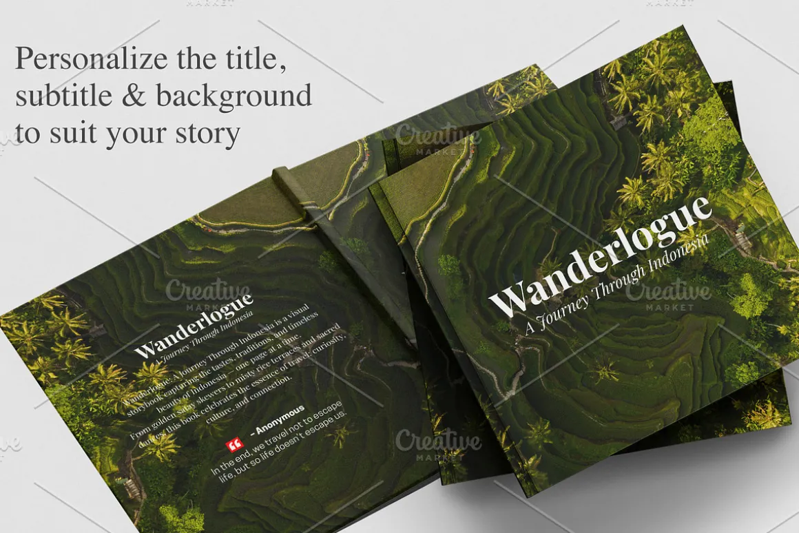 Coffee Table Book Template in Canva