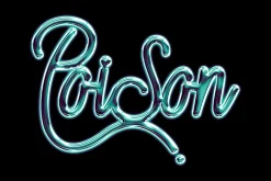Cold Glass Chrome Text Effect