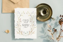 Cold season - watercolor wildflowers